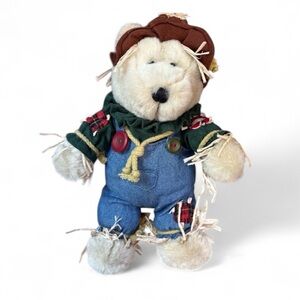 Starbucks 2001 Bearista Scarecrow Plush 16th Edition Fall Bear (Fall Collection)